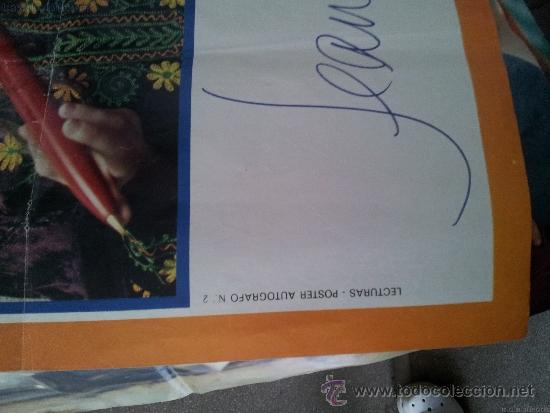 Aut&oacute;grafos antiguos de cantantes y m&uacute;sicos: POSTER AUTOGRAFO LECTURAS N&ordm; 2 - Foto 2