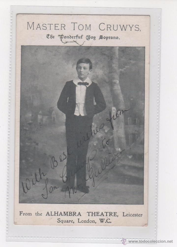 Aut&oacute;grafos antiguos de cantantes y m&uacute;sicos: Tom Cruwys. Aut&oacute;grafo. - Foto 1