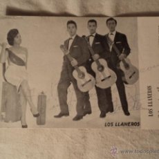 Autógrafos Antiguos de Cantantes y Músicos: ANTIGUA FOTOGRAFIA AUTOGRAFO GRUPO MUSICA MUSICAL LOS LLANEROS ORIGINAL DE LOS AÑOS 50/60 ELCHE