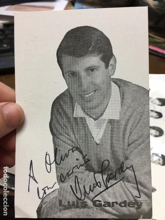 Aut&oacute;grafos antiguos de cantantes y m&uacute;sicos: POSTAL CON AUTOGRAFO DE LUIS GARDEY - Foto 1