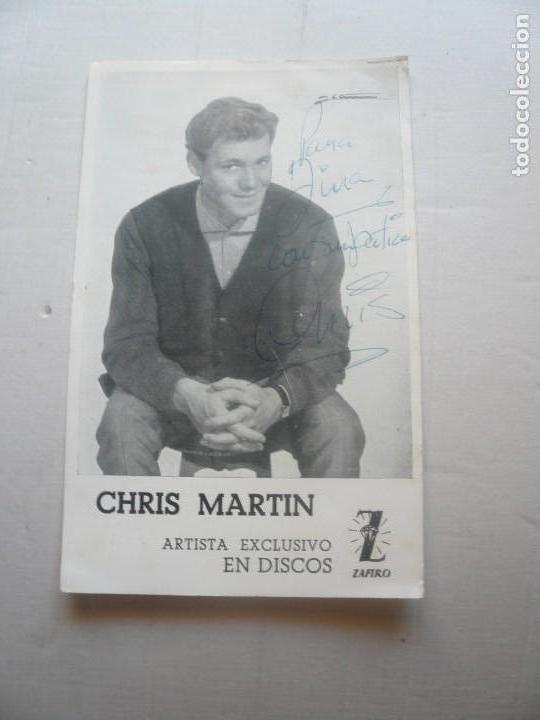Aut&oacute;grafos antiguos de cantantes y m&uacute;sicos: Chris Martin-aut&oacute;grafo - Foto 1