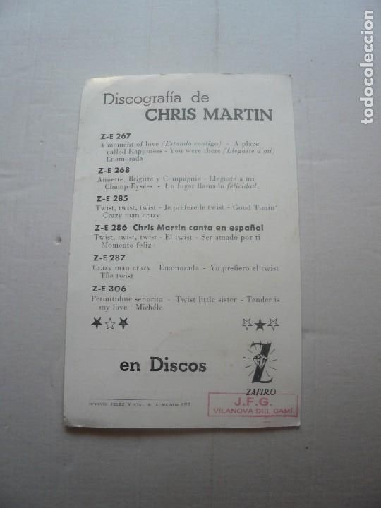 Aut&oacute;grafos antiguos de cantantes y m&uacute;sicos: Chris Martin-aut&oacute;grafo - Foto 2