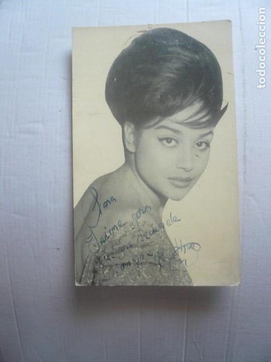 Aut&oacute;grafos antiguos de cantantes y m&uacute;sicos: Sara Montiel-Dedicatoria. - Foto 1