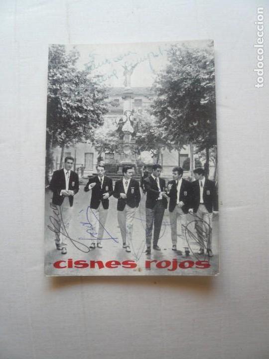 Aut&oacute;grafos antiguos de cantantes y m&uacute;sicos: Cisnes Rojos-Aut&oacute;grafos. - Foto 1