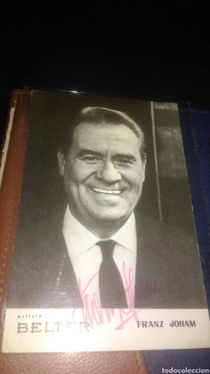 Aut&oacute;grafos antiguos de cantantes y m&uacute;sicos: FRANZ JOHAN. AUTOGRAFO. - Foto 1