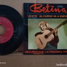 Autógrafos Antiguos de Cantantes y Músicos: BETINA/ UN VERANO/ FIRMADO Y DEDICADO. Lote 177377683