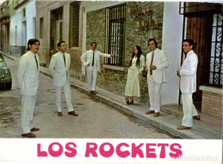 Aut&oacute;grafos antiguos de cantantes y m&uacute;sicos: CARTAGENA AFFICHE LOS ROCKETS - Foto 1