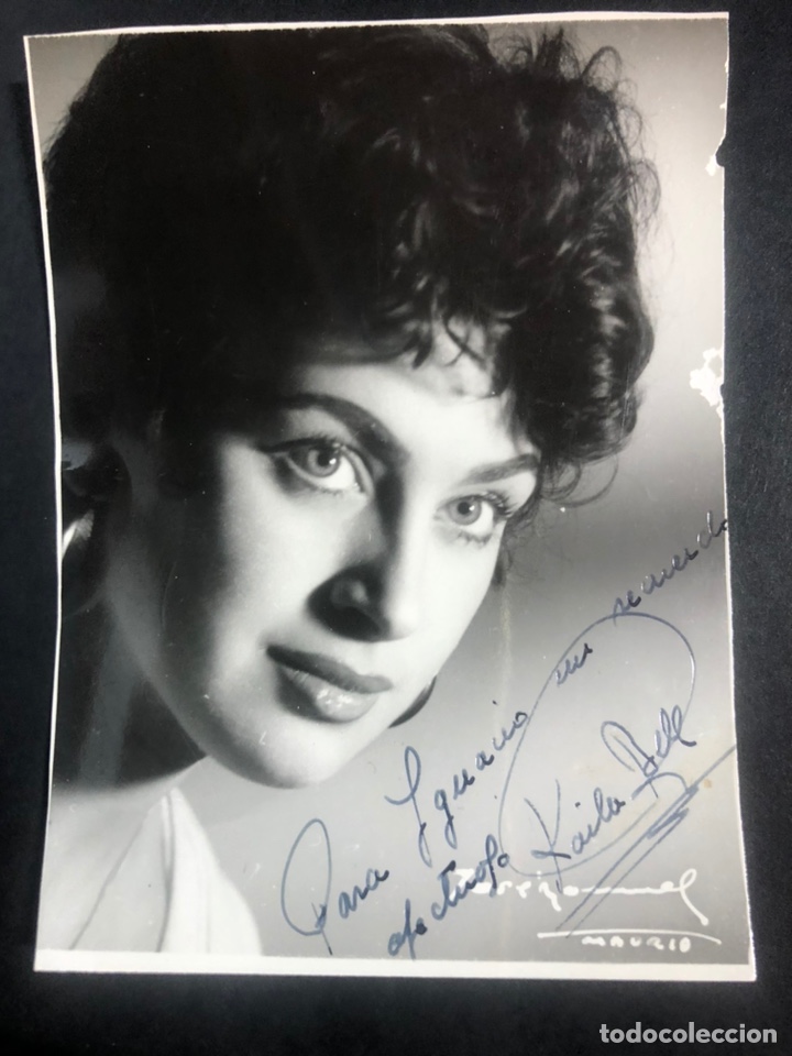 Aut&oacute;grafos antiguos de cantantes y m&uacute;sicos: Foto con aut&oacute;grafo y dedicatoria de kaila bell. - Foto 1