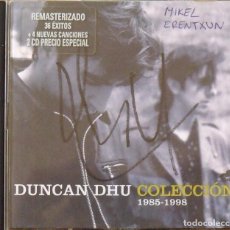 Autógrafos Antiguos de Cantantes y Músicos: DUNCAN DHU. FIRMA, AUTÓGRAFO. CD. COLECCIÓN 1985-1998. WARNER. MIKEL ERENTXUN. 13X14 CM.
