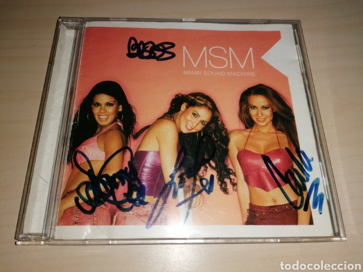 Aut&oacute;grafos antiguos de cantantes y m&uacute;sicos: CD MSM MIAMI SOUND MACHINE - AUT&Oacute;GRAFOS - Foto 1