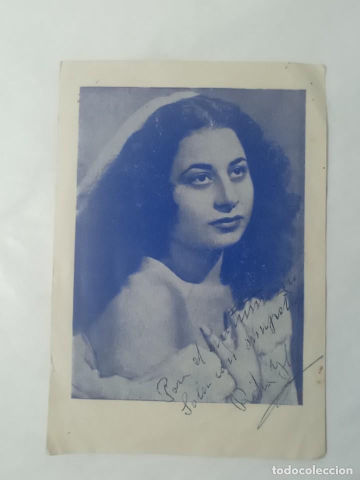 Aut&oacute;grafos antiguos de cantantes y m&uacute;sicos: Aut&oacute;grafo Original no copia. Ref.auto - Foto 1