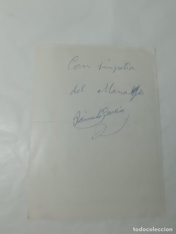 Aut&oacute;grafos antiguos de cantantes y m&uacute;sicos: Aut&oacute;grafo Original no copia. Ref.auto - Foto 2