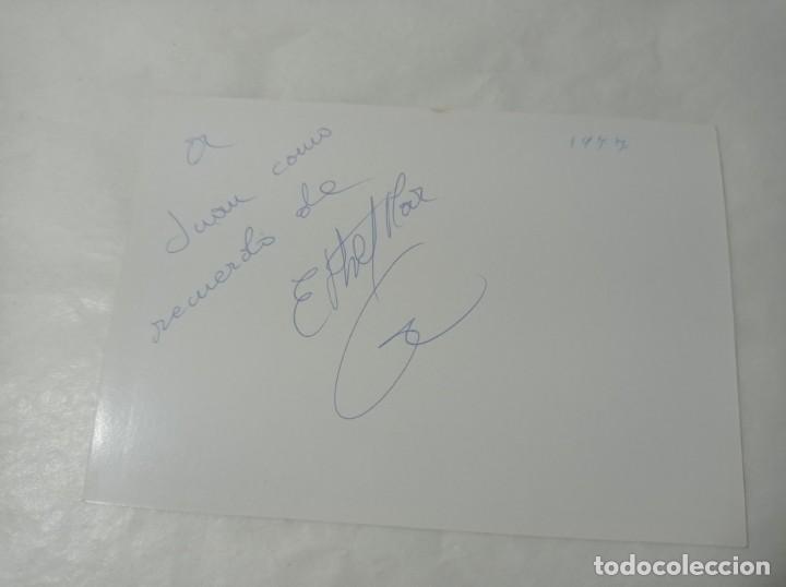 Aut&oacute;grafos antiguos de cantantes y m&uacute;sicos: Aut&oacute;grafo Original no copia. Ref.auto - Foto 2