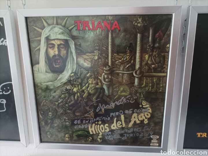 Aut&oacute;grafos antiguos de cantantes y m&uacute;sicos: Discos de Triana - Foto 3