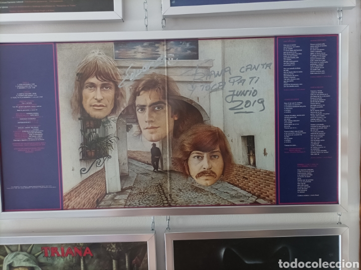 Aut&oacute;grafos antiguos de cantantes y m&uacute;sicos: Discos de Triana - Foto 5