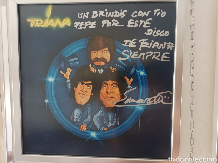 Aut&oacute;grafos antiguos de cantantes y m&uacute;sicos: Discos de Triana - Foto 6