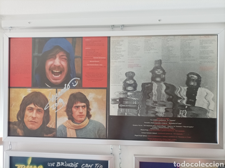 Aut&oacute;grafos antiguos de cantantes y m&uacute;sicos: Discos de Triana - Foto 7