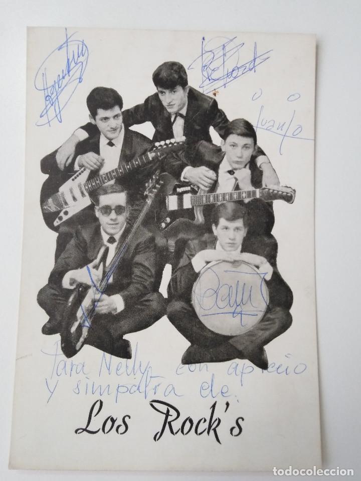 Aut&oacute;grafos antiguos de cantantes y m&uacute;sicos: Los Rock&acute;s - Foto 1