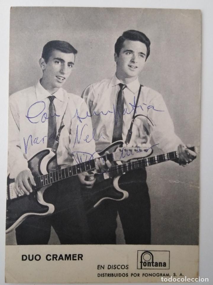 Aut&oacute;grafos antiguos de cantantes y m&uacute;sicos: Duo Cramer - Foto 1