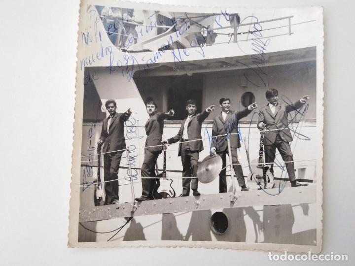Aut&oacute;grafos antiguos de cantantes y m&uacute;sicos: Los Diamantes Negros - Foto 1