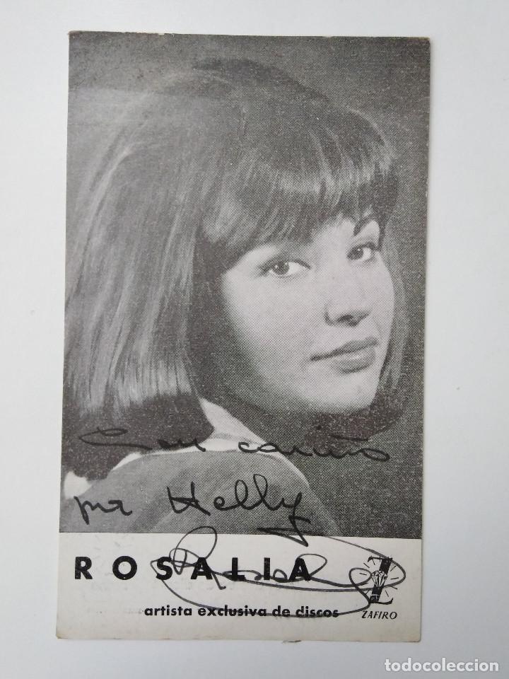 Aut&oacute;grafos antiguos de cantantes y m&uacute;sicos: Rosalia - Foto 1