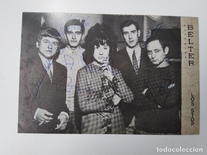 Aut&oacute;grafos antiguos de cantantes y m&uacute;sicos: Los Stop - Foto 1
