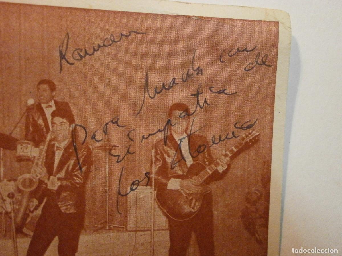 Aut&oacute;grafos antiguos de cantantes y m&uacute;sicos: original autografo dedicatoria los atomicos - Foto 2