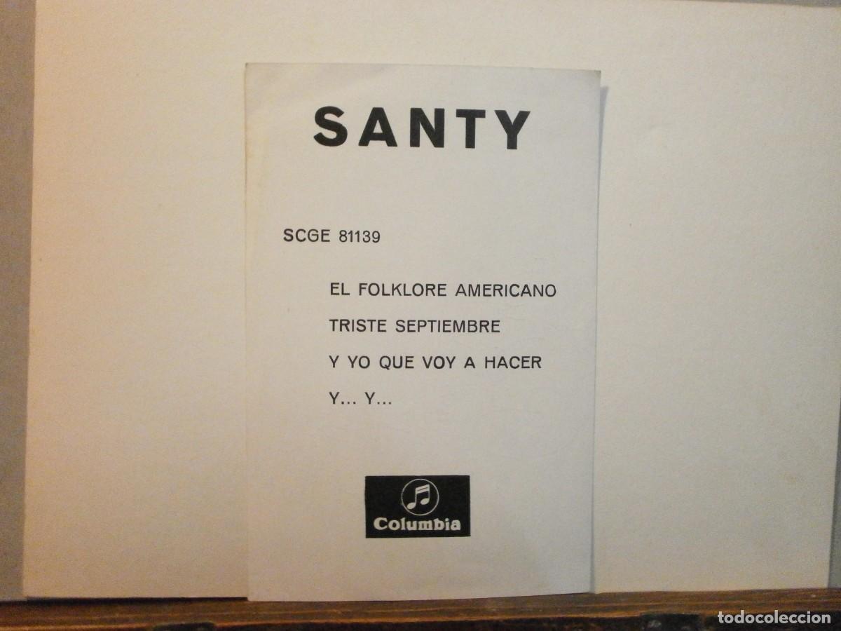 Aut&oacute;grafos antiguos de cantantes y m&uacute;sicos: original autografo dedicatoria santy - Foto 3