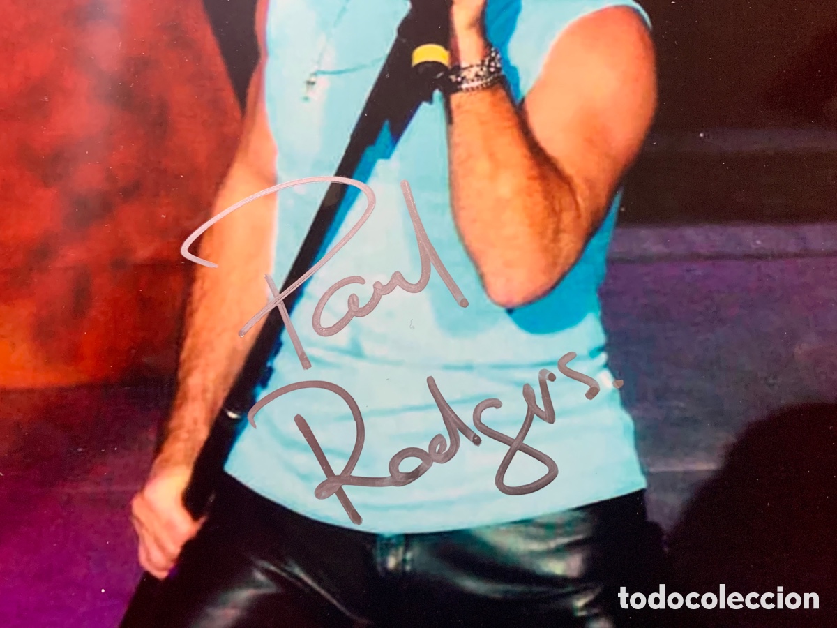 Aut&oacute;grafos antiguos de cantantes y m&uacute;sicos: Paul Rodgers Autografo - Foto 2