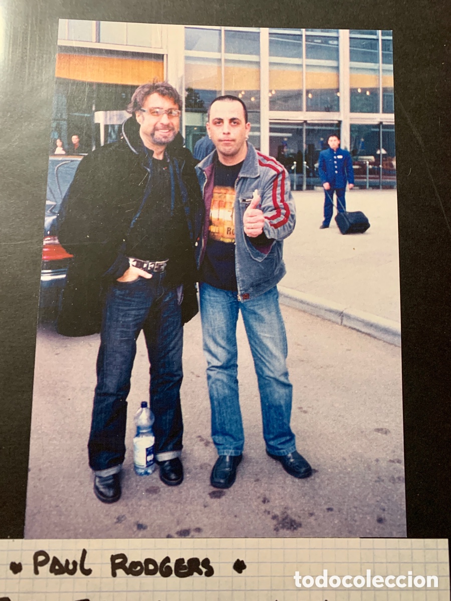 Aut&oacute;grafos antiguos de cantantes y m&uacute;sicos: Paul Rodgers Autografo - Foto 3