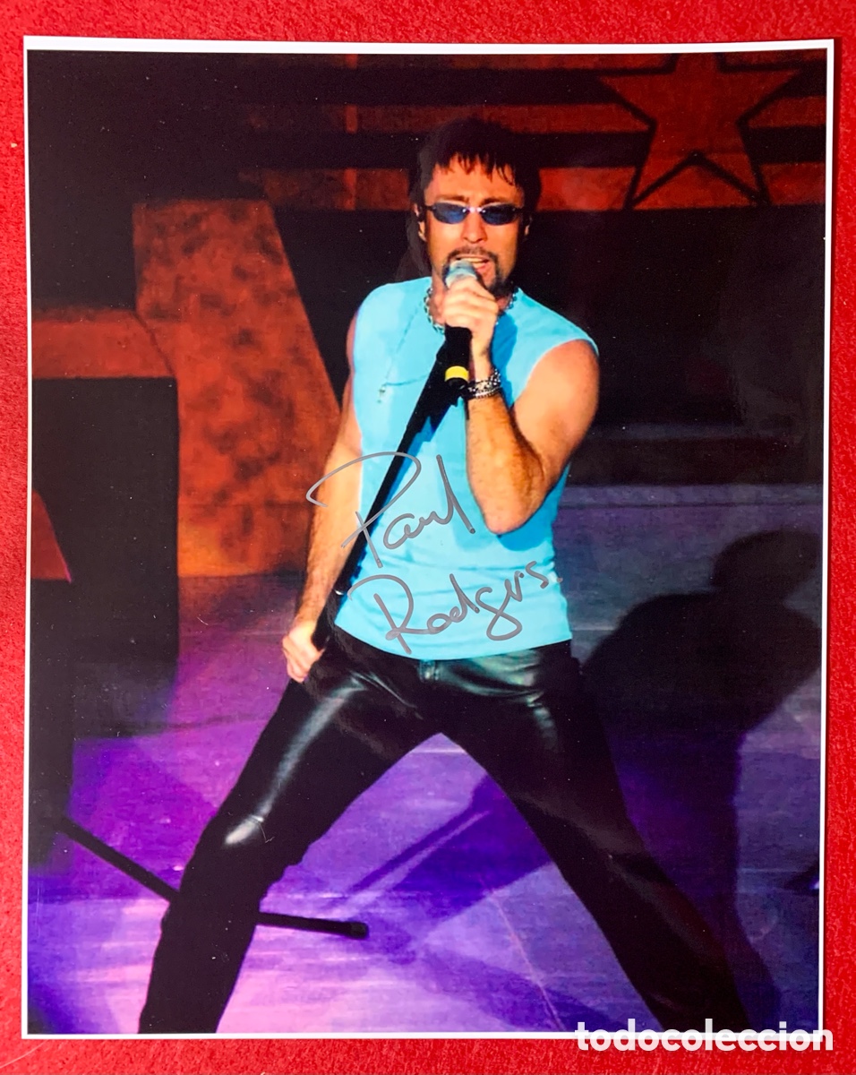 Aut&oacute;grafos antiguos de cantantes y m&uacute;sicos: Paul Rodgers Autografo - Foto 1