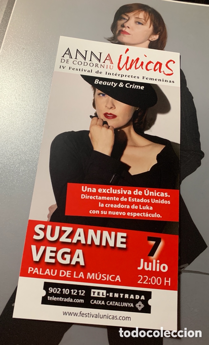 Aut&oacute;grafos antiguos de cantantes y m&uacute;sicos: Suzanne Vega Autografo - Foto 3