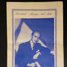 Autógrafos Antiguos de Cantantes y Músicos: AUTÓGRAFO, PIANISTA CHECO ERIC LANDERER, 1954. SOBRE PROGRAMA DE MANO.. Lote 401879029