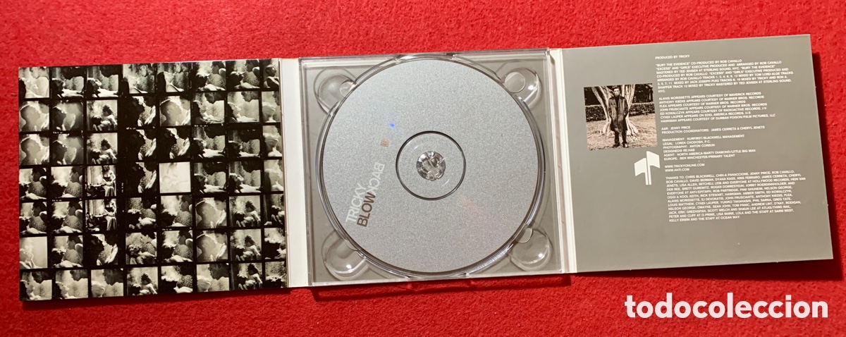 Aut&oacute;grafos antiguos de cantantes y m&uacute;sicos: Tricky-CD BlowBack Firmado - Foto 4