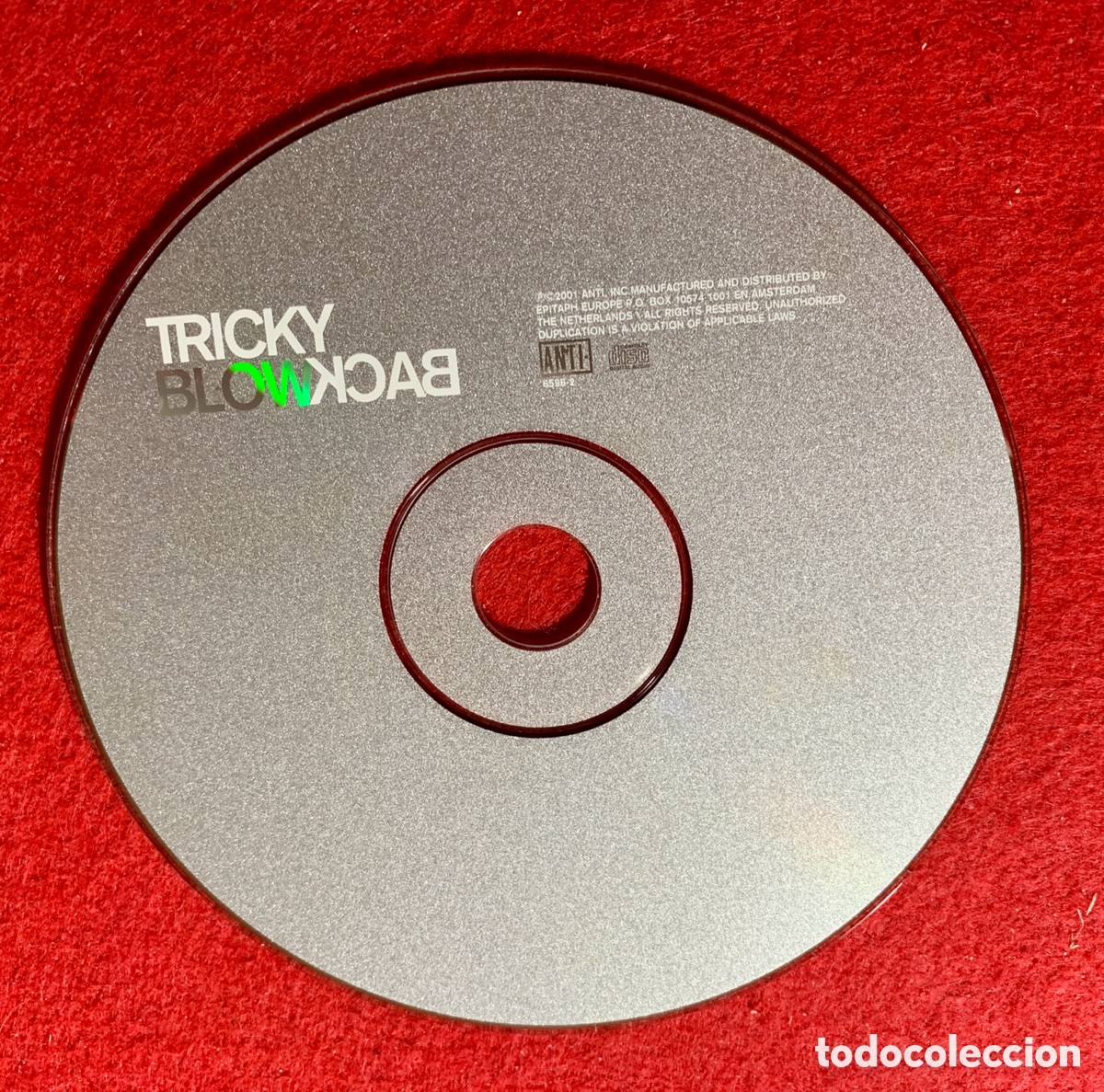 Aut&oacute;grafos antiguos de cantantes y m&uacute;sicos: Tricky-CD BlowBack Firmado - Foto 5