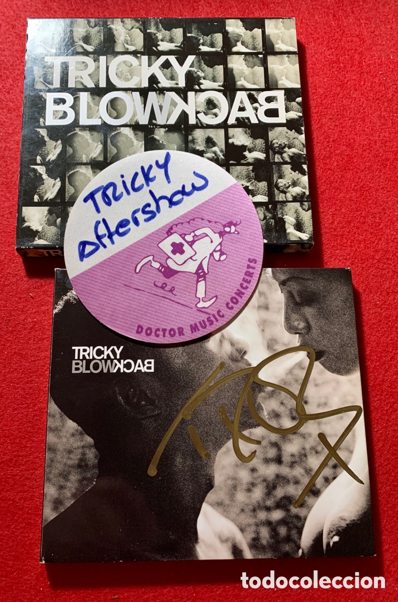 Aut&oacute;grafos antiguos de cantantes y m&uacute;sicos: Tricky-CD BlowBack Firmado - Foto 7