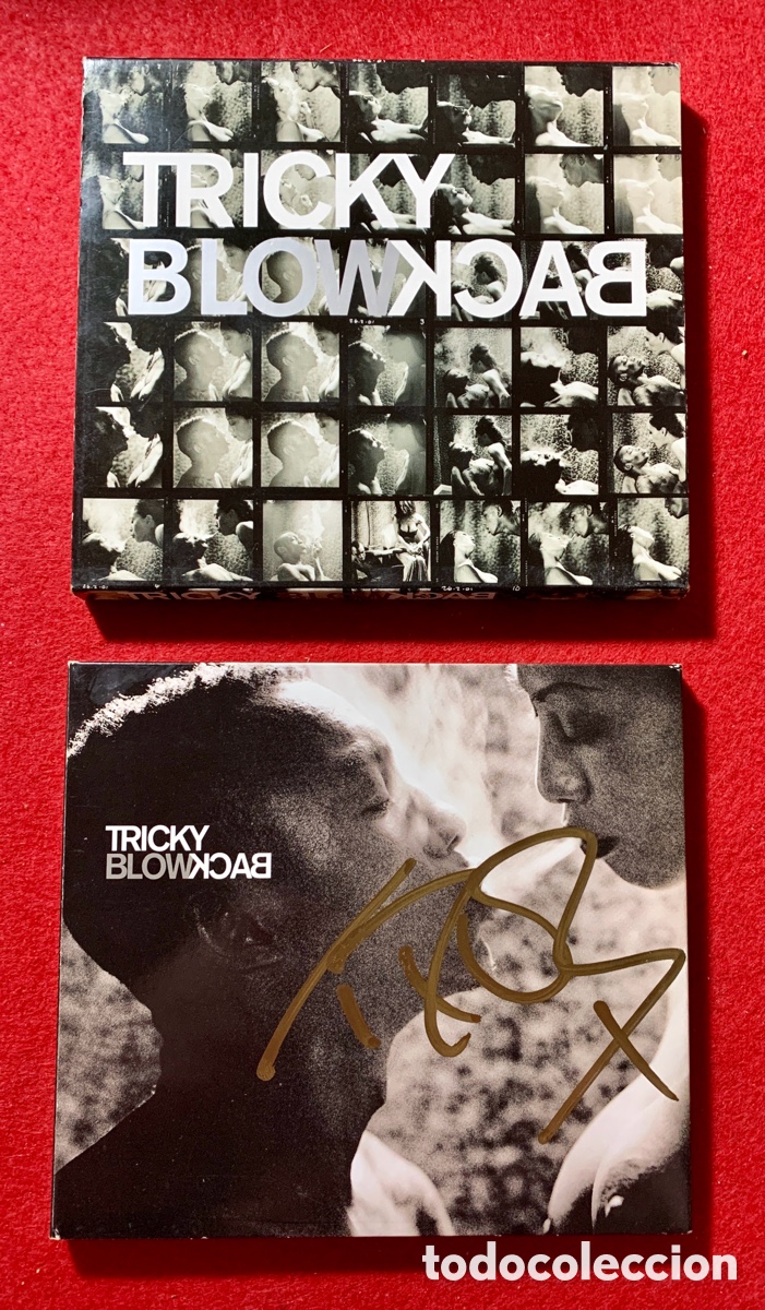 Aut&oacute;grafos antiguos de cantantes y m&uacute;sicos: Tricky-CD BlowBack Firmado - Foto 2
