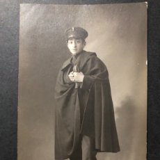 Autógrafos Antiguos de Cantantes y Músicos: FOTO ORIGINAL DEL BARITONO MARCOS REDONDO VESTIDO DE MILITAR CON DEDICATORIA Y AUTÓGRAFO 1918