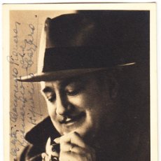 Autógrafos Antiguos de Cantantes y Músicos: HIPÓLITO LÁZARO - FOTOGRAFÍA AUTÓGRAFO 1945 - TENOR ZARZUELA ÓPERA TEATRO