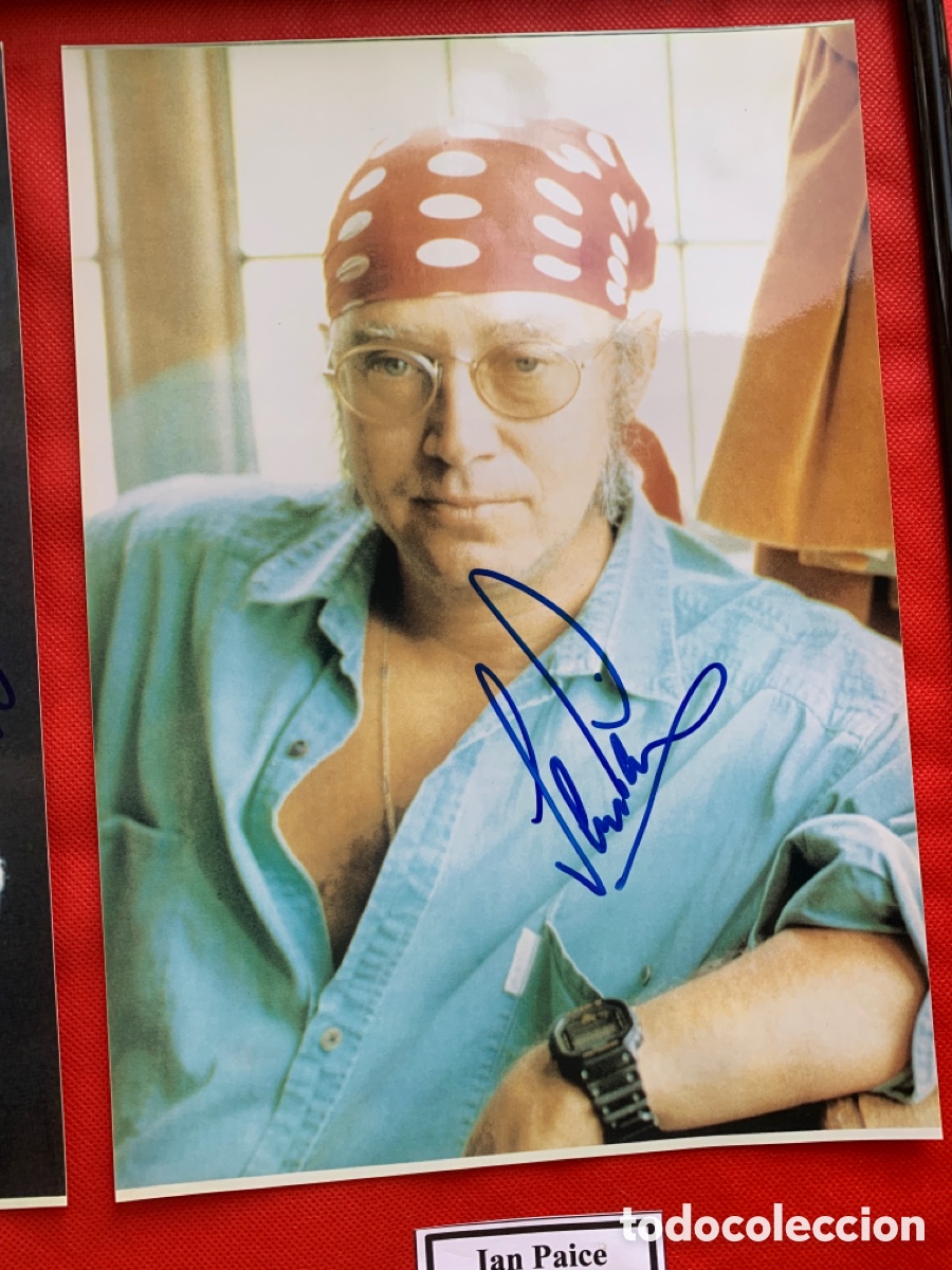 Aut&oacute;grafos antiguos de cantantes y m&uacute;sicos: Deep Purple-Firmado - Foto 2