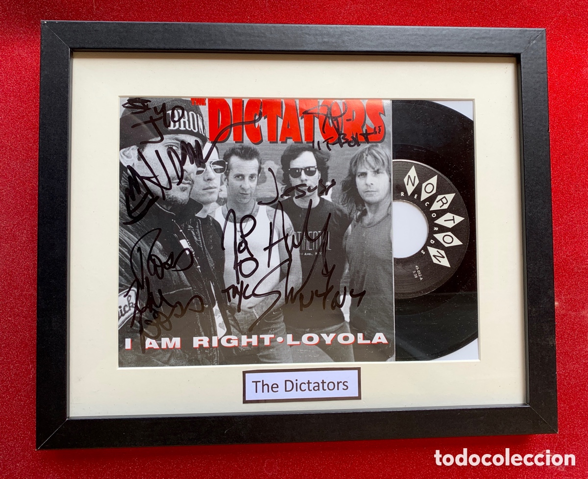Aut&oacute;grafos Antiguos de Cantantes y M&uacute;sicos: The Dictators-Firmado I Am Right / Loyola 1996-