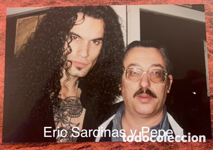 Aut&oacute;grafos antiguos de cantantes y m&uacute;sicos: Eric Sardinas P&oacute;ster Firmado en el 2000 - Foto 3