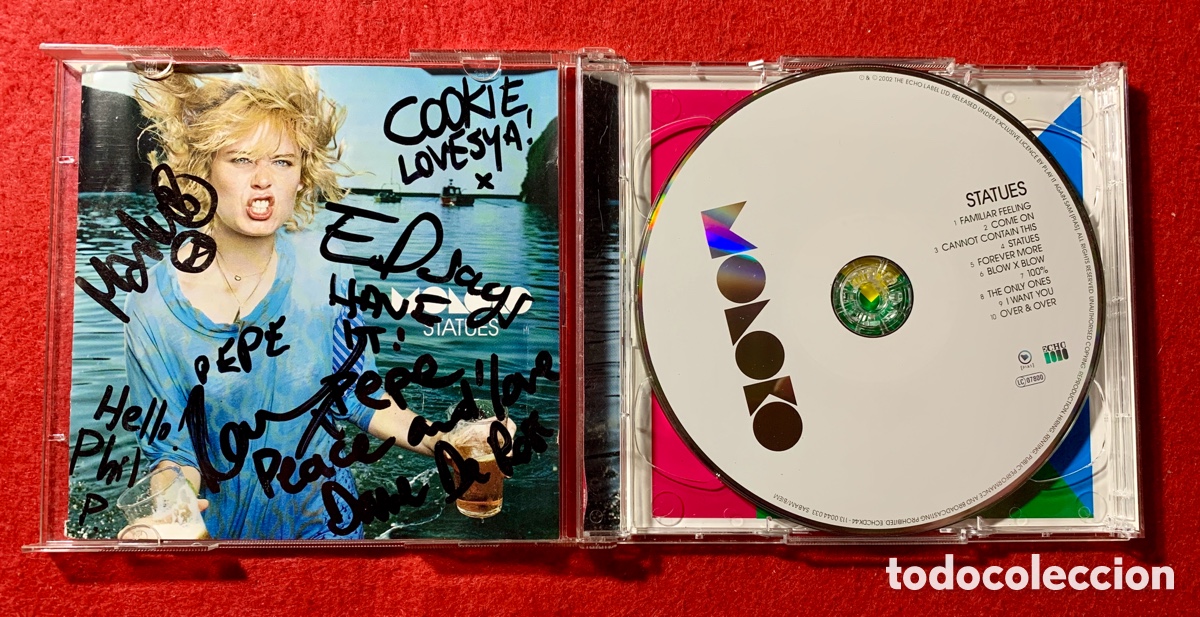 Aut&oacute;grafos antiguos de cantantes y m&uacute;sicos: MOLOKO-Firmado 2Cd &ldquo;Statues&rdquo; - Foto 3