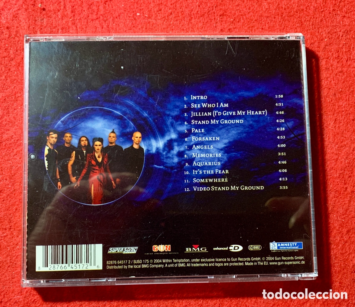Aut&oacute;grafos antiguos de cantantes y m&uacute;sicos: Within Temptation-Firmado Cd &ldquo;The Silent Force&rdquo; - Foto 3