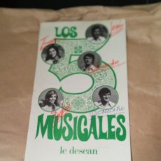 Autógrafos Antiguos de Cantantes y Músicos: PROSPECTO LOS 5 MUSICALES NAVIDAD 1970 AUTOGRAFIADO POR TODOS