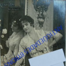 Autografi di Musica : FOTOGRAFÍA DEDICADA POR LA SOPRANO FIDELIA CAMPIÑA EN LAS PALMAS EN 1916. MEDIDAS. 13,5 X 8,5 CM