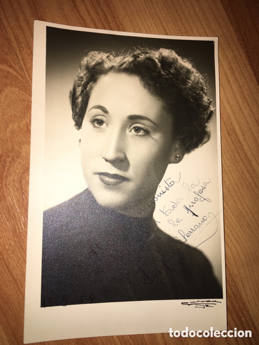 Aut&oacute;grafos antiguos de cantantes y m&uacute;sicos: Josefina Serrano - Autografo - Foto 1