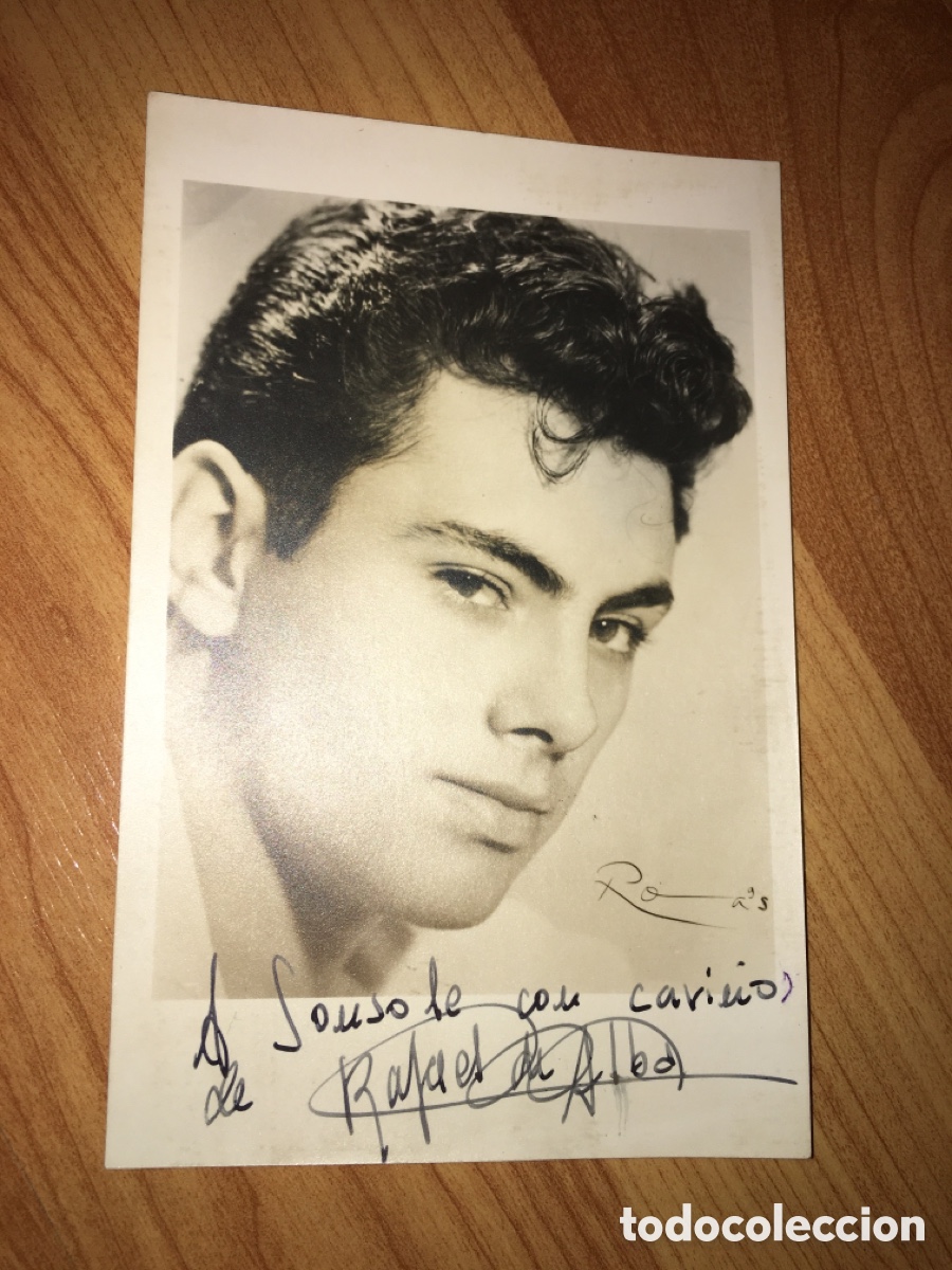 Aut&oacute;grafos antiguos de cantantes y m&uacute;sicos: Rafael De Alba - Autografo - Foto 1
