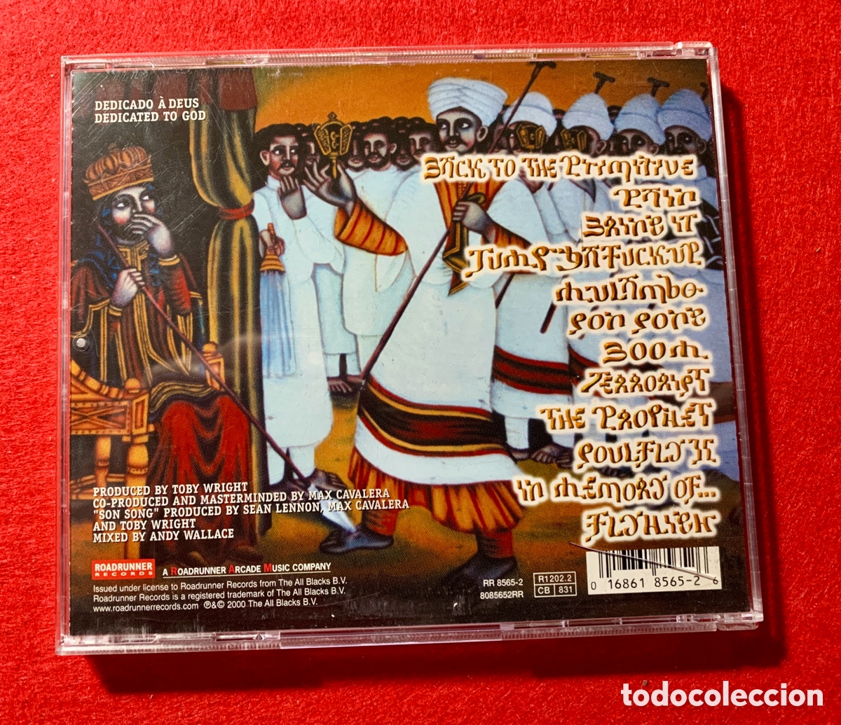 Aut&oacute;grafos antiguos de cantantes y m&uacute;sicos: Soulfly-Firmado Cd &ldquo;Primitive&rdquo;en 2001 - Foto 2