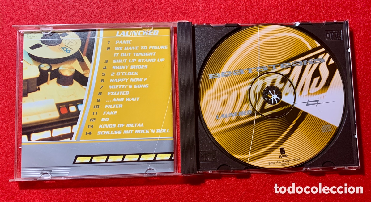 Aut&oacute;grafos antiguos de cantantes y m&uacute;sicos: Beatsteaks Firmado Cd &ldquo;Launched&rdquo; en el 2000 - Foto 5